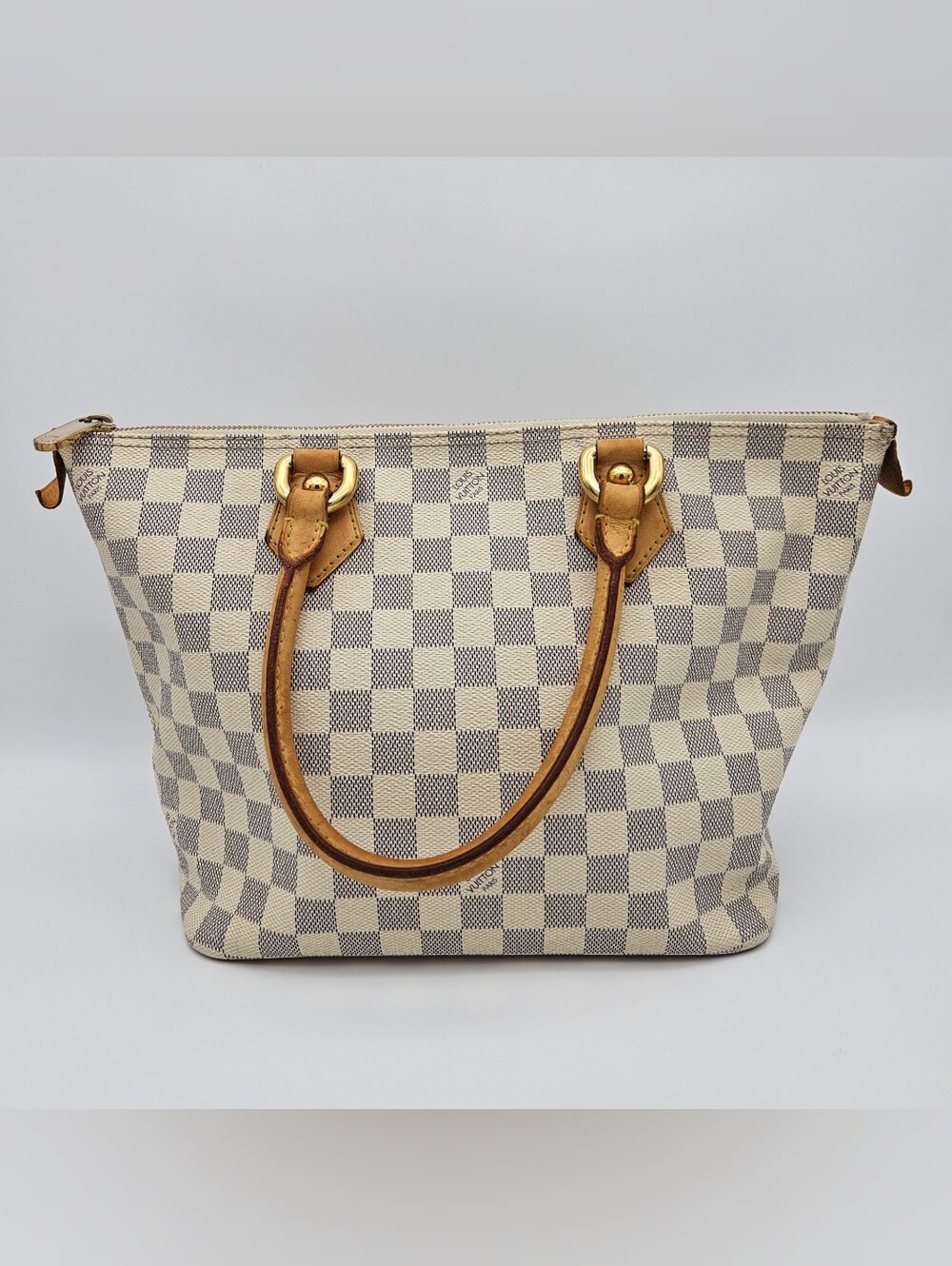 Authentic Louis Vuitton Damier Azur Saleya PM # 4432M